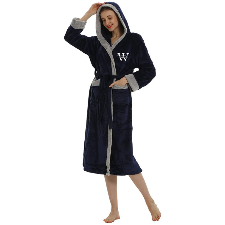 Personalized Passion Personalized Hooded Plush Robes Women Men